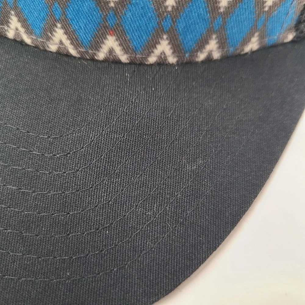 Hooey Hat Snapback Trucker‎ Mesh Black Blue Red Geometric Aztec Pattern Western - Picture 5 of 14